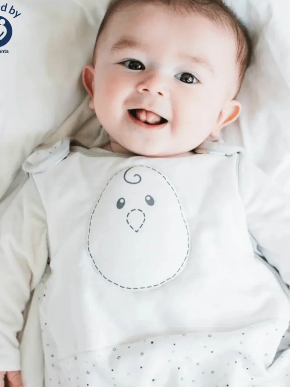 Nested Bean Stardust Grey, Sleep Sack size 6-15 months